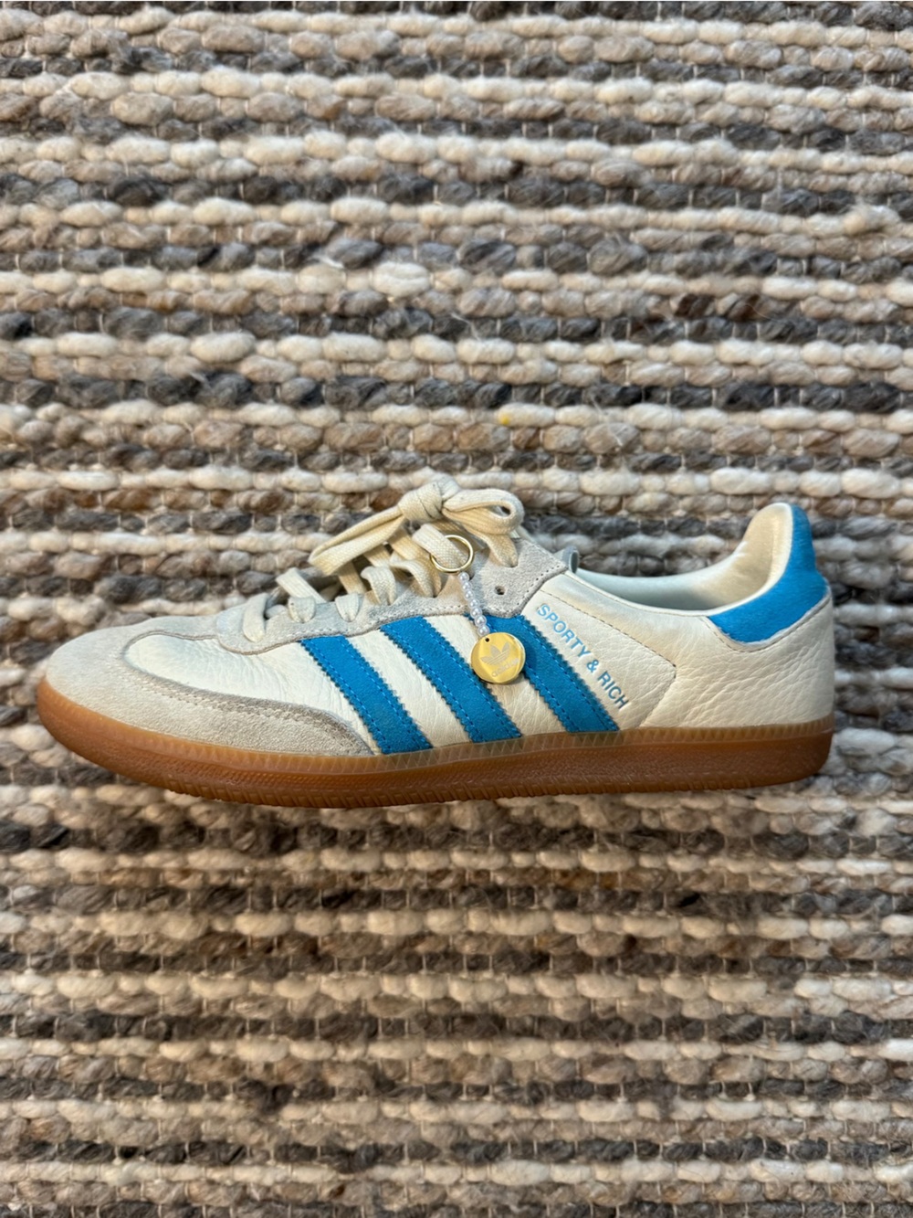 Sporty & Rich x Adidas Samba - OG Cream Blue
